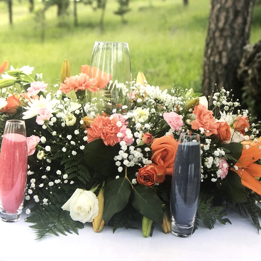 Wedding flower table decorations