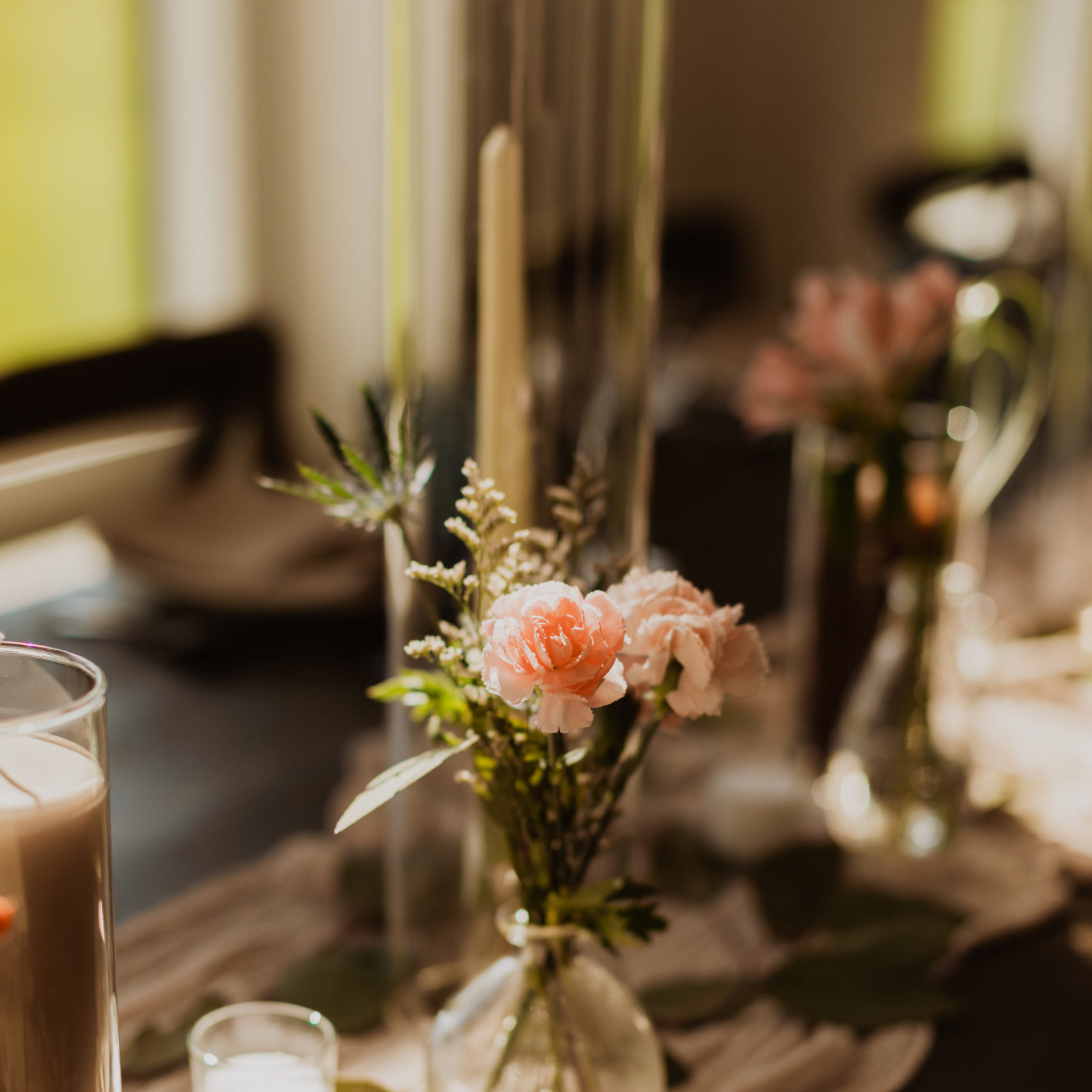 Wedding floral table decorations