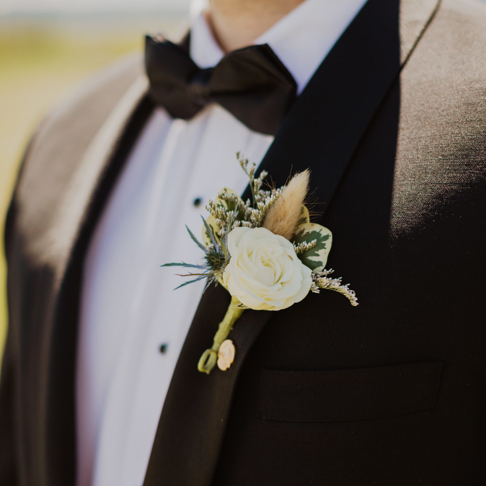 Ben Kielhold's wedding boutonnière